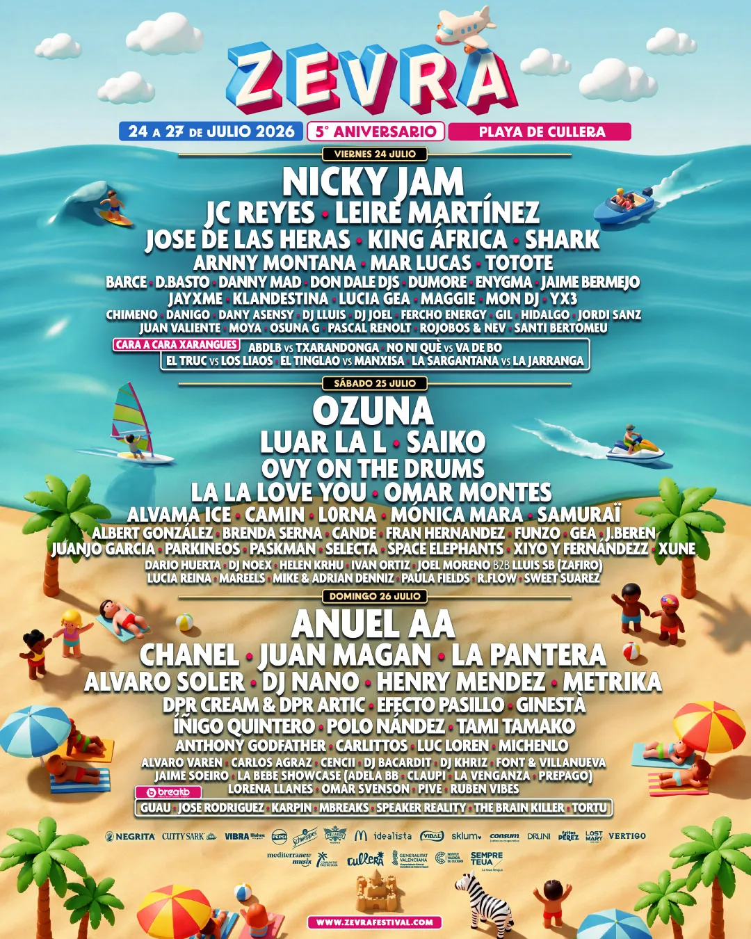 Cartel Line Up Zevra Festival 2026